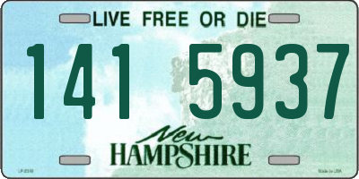 NH license plate 1415937