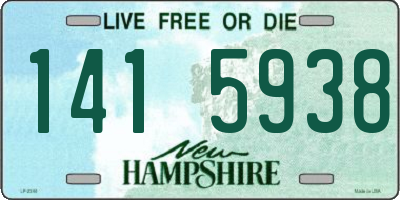NH license plate 1415938