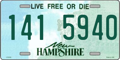 NH license plate 1415940