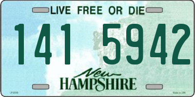 NH license plate 1415942