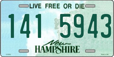 NH license plate 1415943