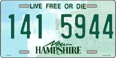 NH license plate 1415944