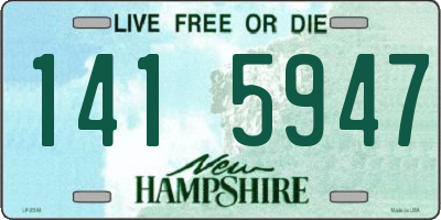 NH license plate 1415947