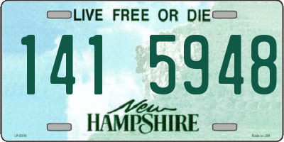 NH license plate 1415948