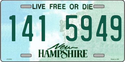 NH license plate 1415949