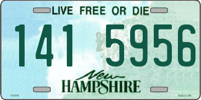 NH license plate 1415956