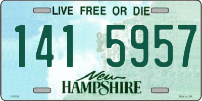 NH license plate 1415957