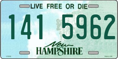 NH license plate 1415962