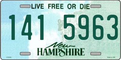 NH license plate 1415963