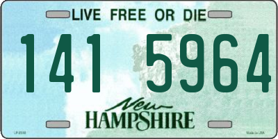 NH license plate 1415964