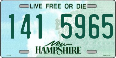 NH license plate 1415965