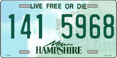 NH license plate 1415968
