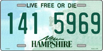 NH license plate 1415969