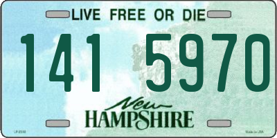 NH license plate 1415970
