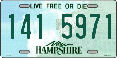 NH license plate 1415971