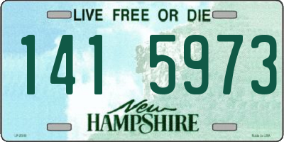 NH license plate 1415973