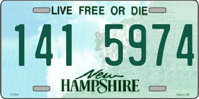 NH license plate 1415974