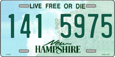 NH license plate 1415975