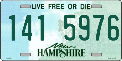 NH license plate 1415976