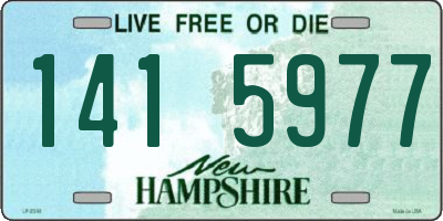 NH license plate 1415977