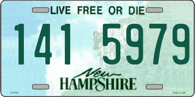 NH license plate 1415979