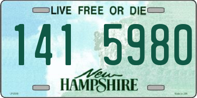 NH license plate 1415980