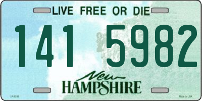 NH license plate 1415982