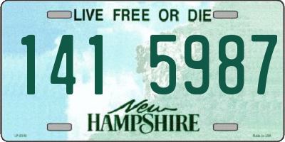 NH license plate 1415987