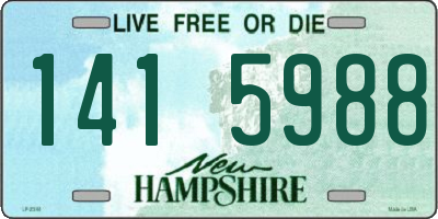 NH license plate 1415988