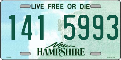 NH license plate 1415993