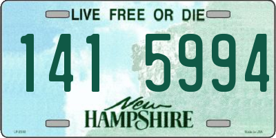 NH license plate 1415994