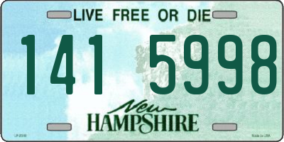 NH license plate 1415998
