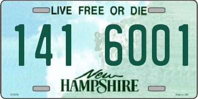 NH license plate 1416001