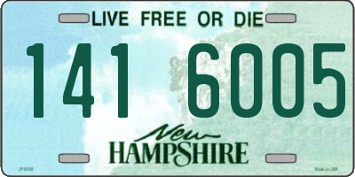 NH license plate 1416005