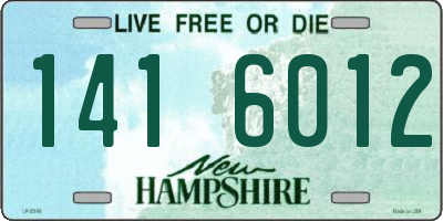 NH license plate 1416012