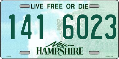 NH license plate 1416023