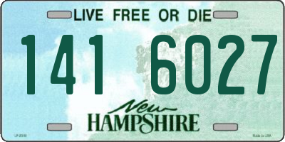 NH license plate 1416027