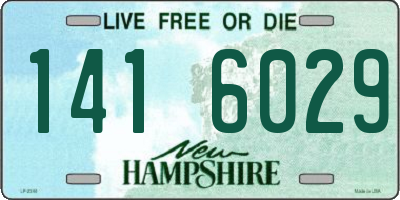 NH license plate 1416029