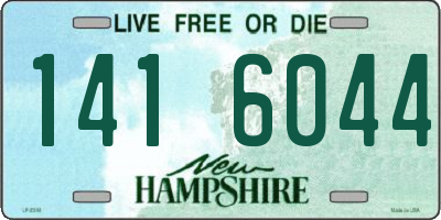 NH license plate 1416044
