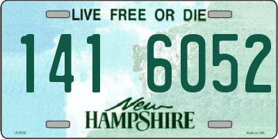 NH license plate 1416052