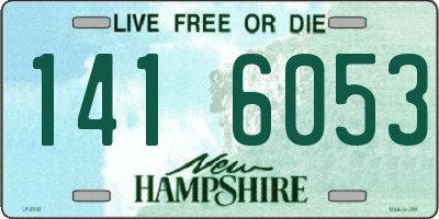 NH license plate 1416053