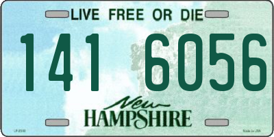 NH license plate 1416056