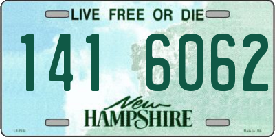 NH license plate 1416062