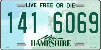 NH license plate 1416069