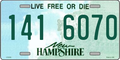 NH license plate 1416070