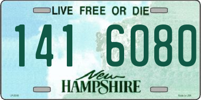 NH license plate 1416080