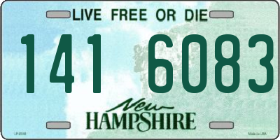NH license plate 1416083