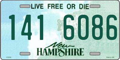NH license plate 1416086