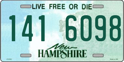 NH license plate 1416098