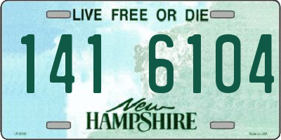 NH license plate 1416104